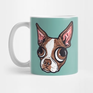 Brown Boston Terrier Mug